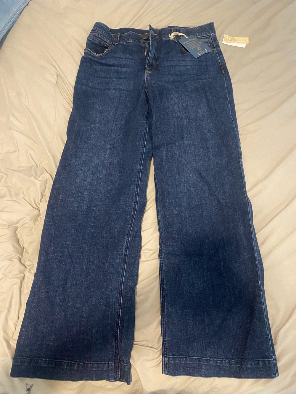 Democracy Dark Blue Wide Leg Jeans